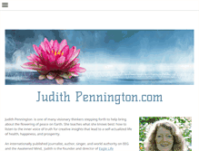 Tablet Screenshot of judithpennington.com